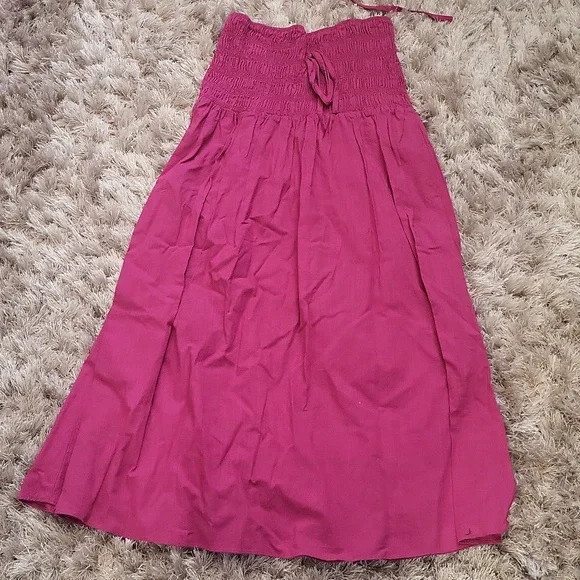 Pink Off-Shoulder Two-Piece Dress - Picture 2 of 4